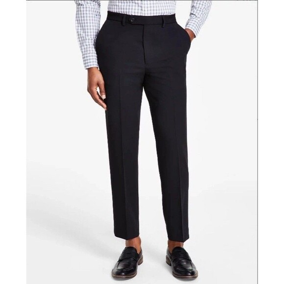Nautica Mens Modern Fit Dress Pants 36/30 Performance Black - Picture 1 of 5